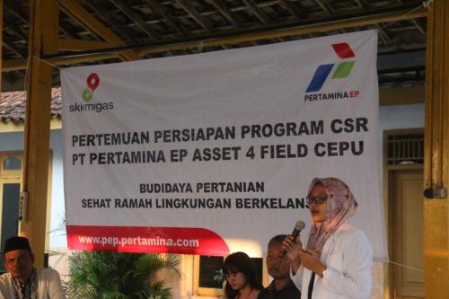 Pertemuan Persiapan Program CSR Pertamina EP Cepu, dipandu dr Ilsya